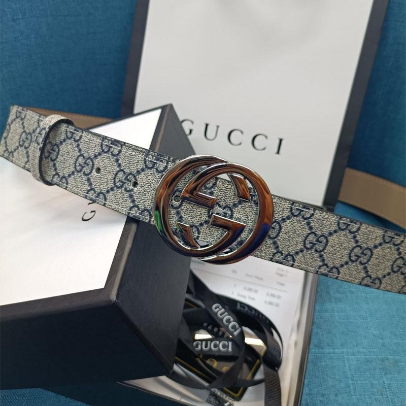 3 Colors Double G Leather Belt