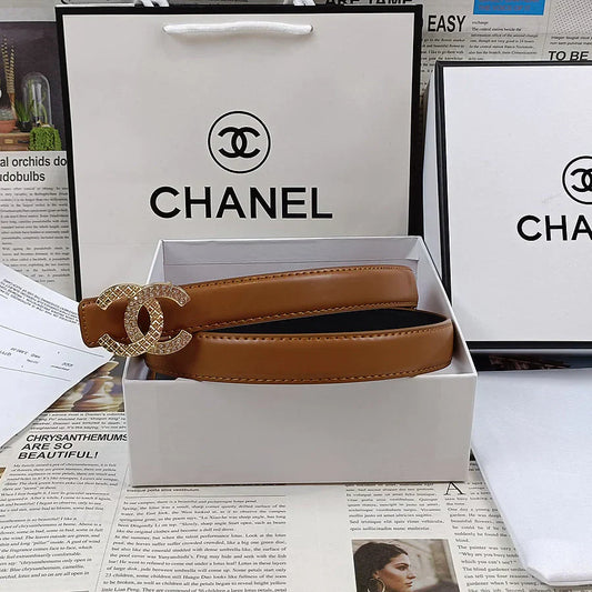 5 Colors Double C Rhinestone Belt