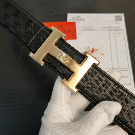 2 Colors printed leather belt