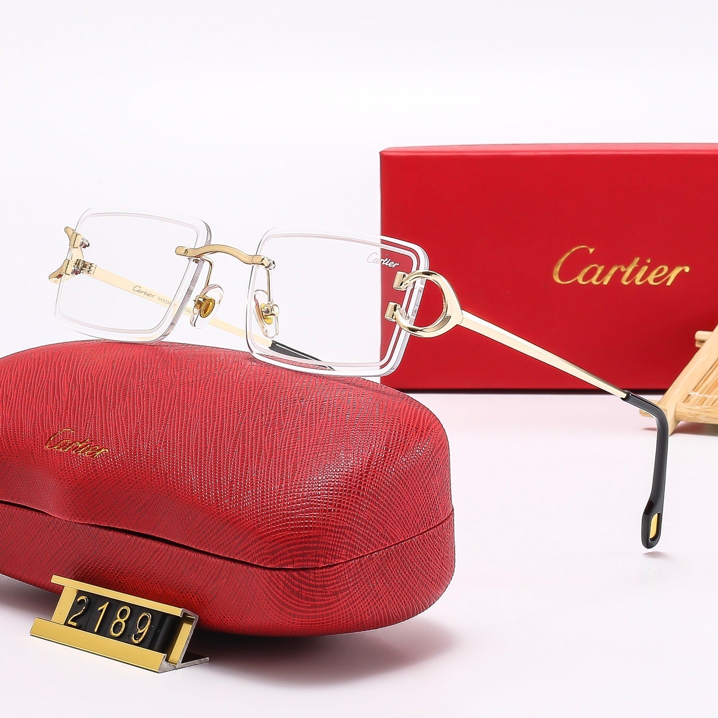 Fashion Square Frameless Sunglasses 2189