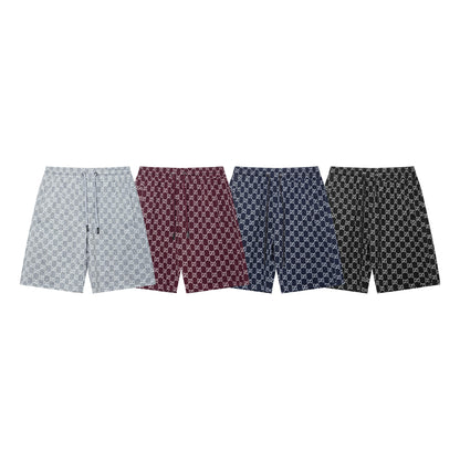 250313 New high quality knitted jacquard full print shorts