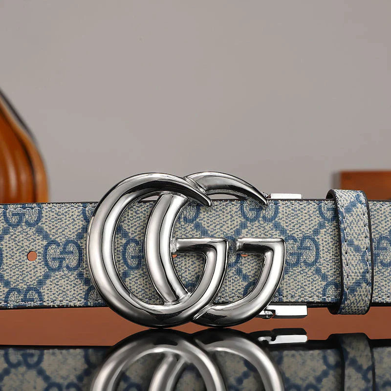 3 Colors printed letter leather belt