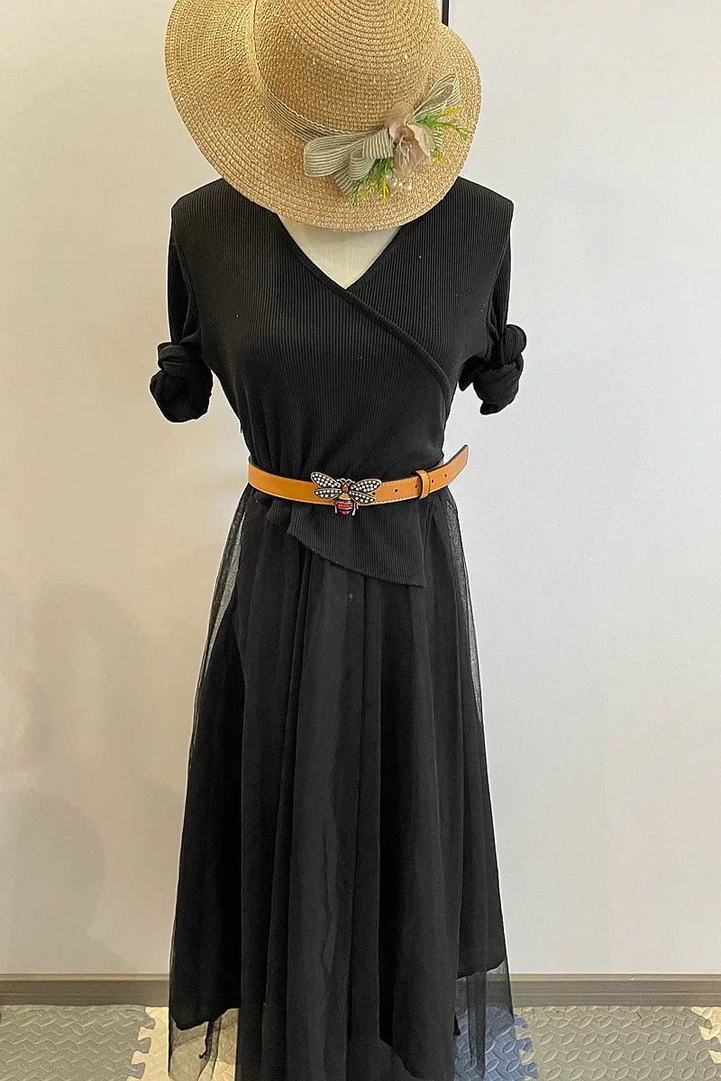 4 Colors  bee lychee pattern double-sided belt