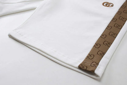 250212 Classic simple three-dimensional embroidered cotton shorts
