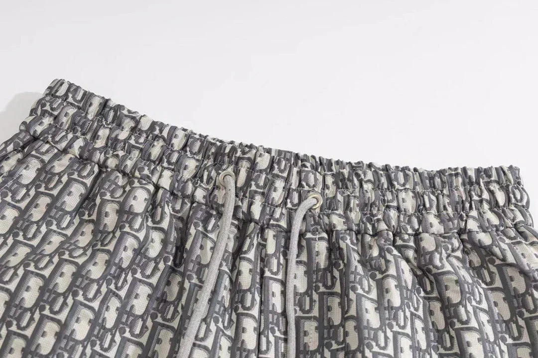 250313 New high quality flocking cotton printed shorts