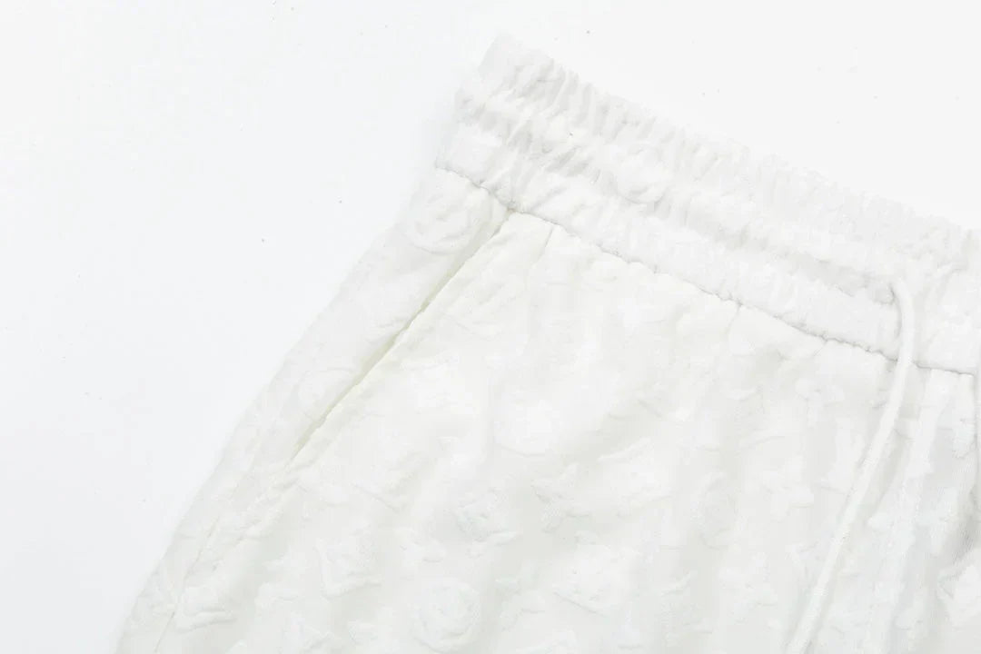 1211 New plaid jacquard towel shorts