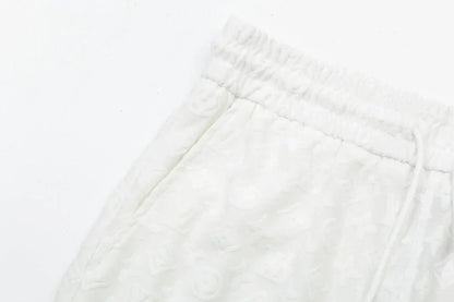 1211 New plaid jacquard towel shorts