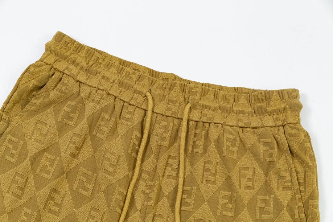 250218 New diamond textured towel knit shorts