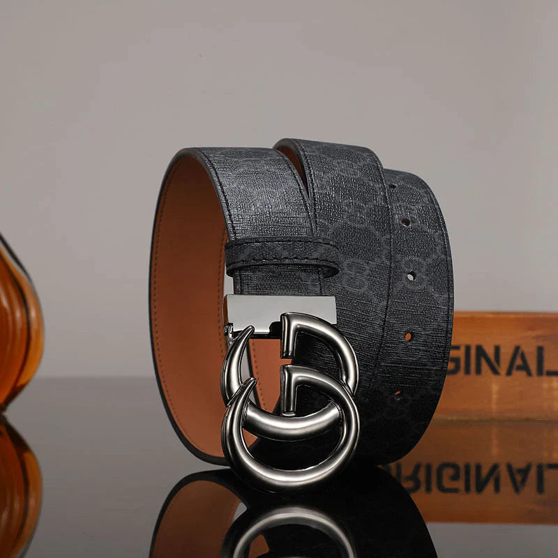 3 Colors printed letter leather belt