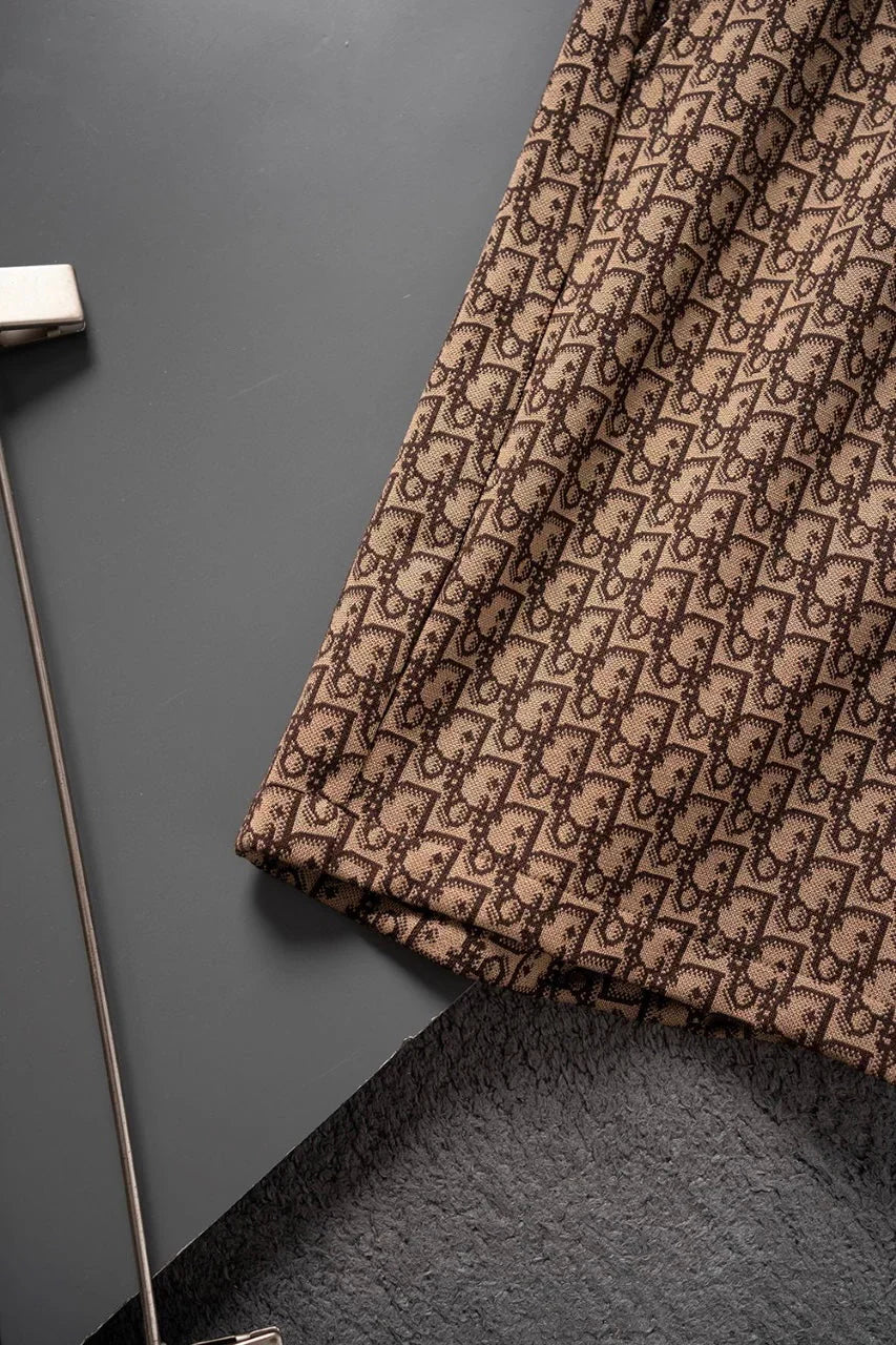 250224 New high quality jacquard knit stretch shorts