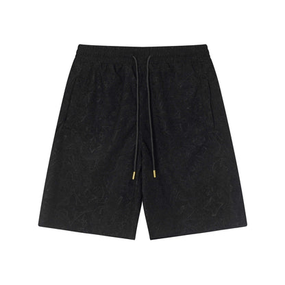 250313 New high quality dark jacquard full print shorts