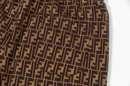 250313 New high quality jacquard print shorts