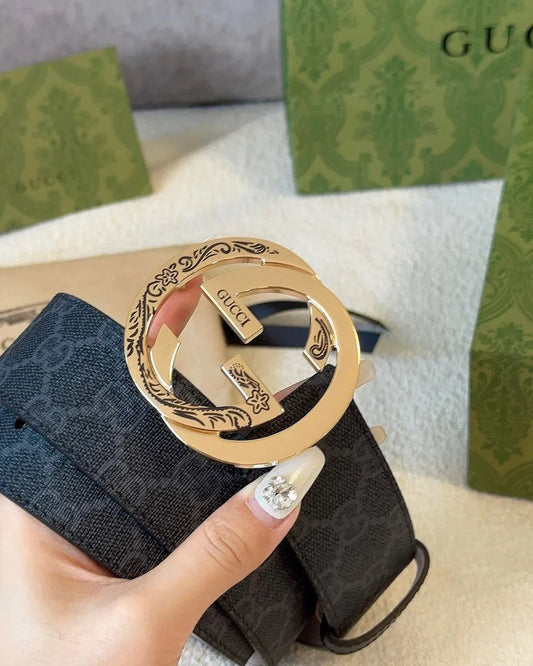 Printed imported waterproof belt copper metal buckle 4.0cm