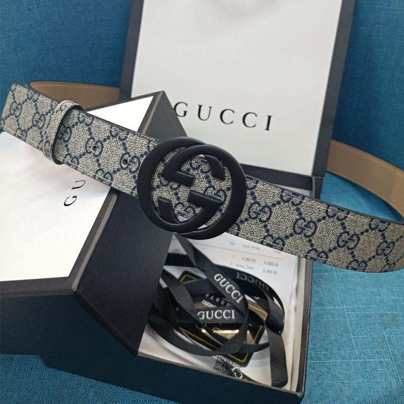 3 Colors  Double G Leather Belt