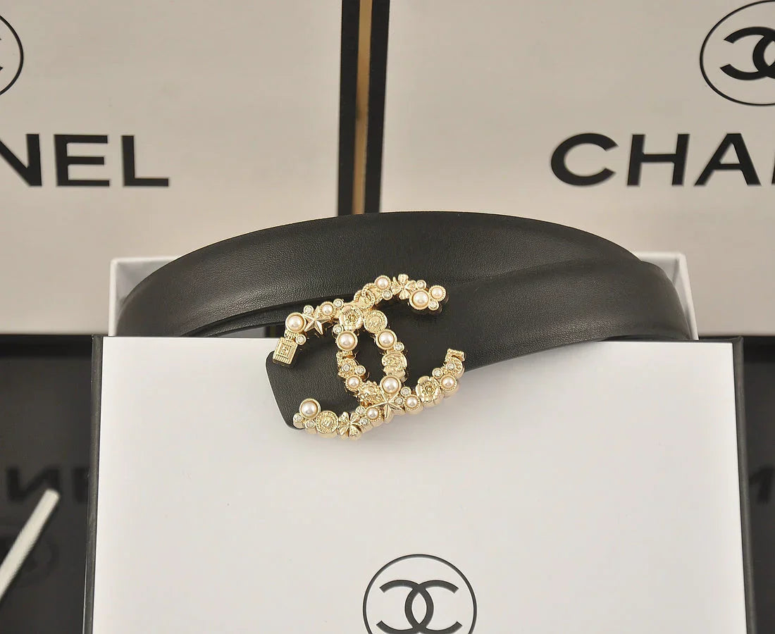 5 color perfume bottle double C belt