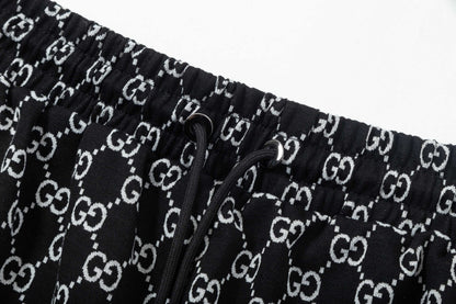 250313 New high quality knitted jacquard full print shorts