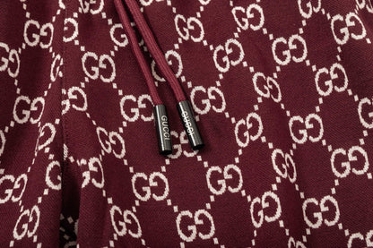 250313 New high quality knitted jacquard full print shorts