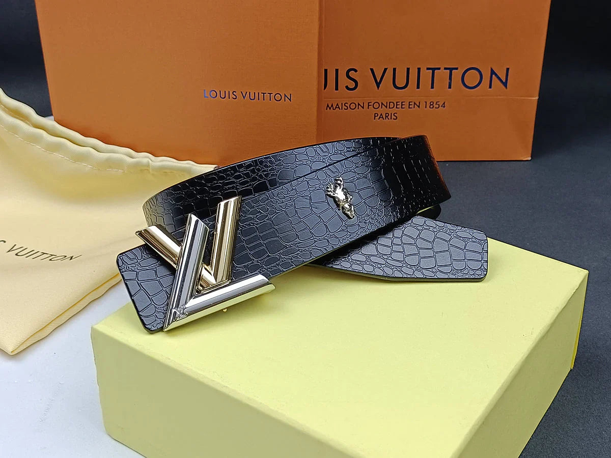 3 Colors  printed letter leather belt
