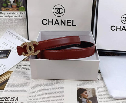 5 Colors Double C Rhinestone Belt