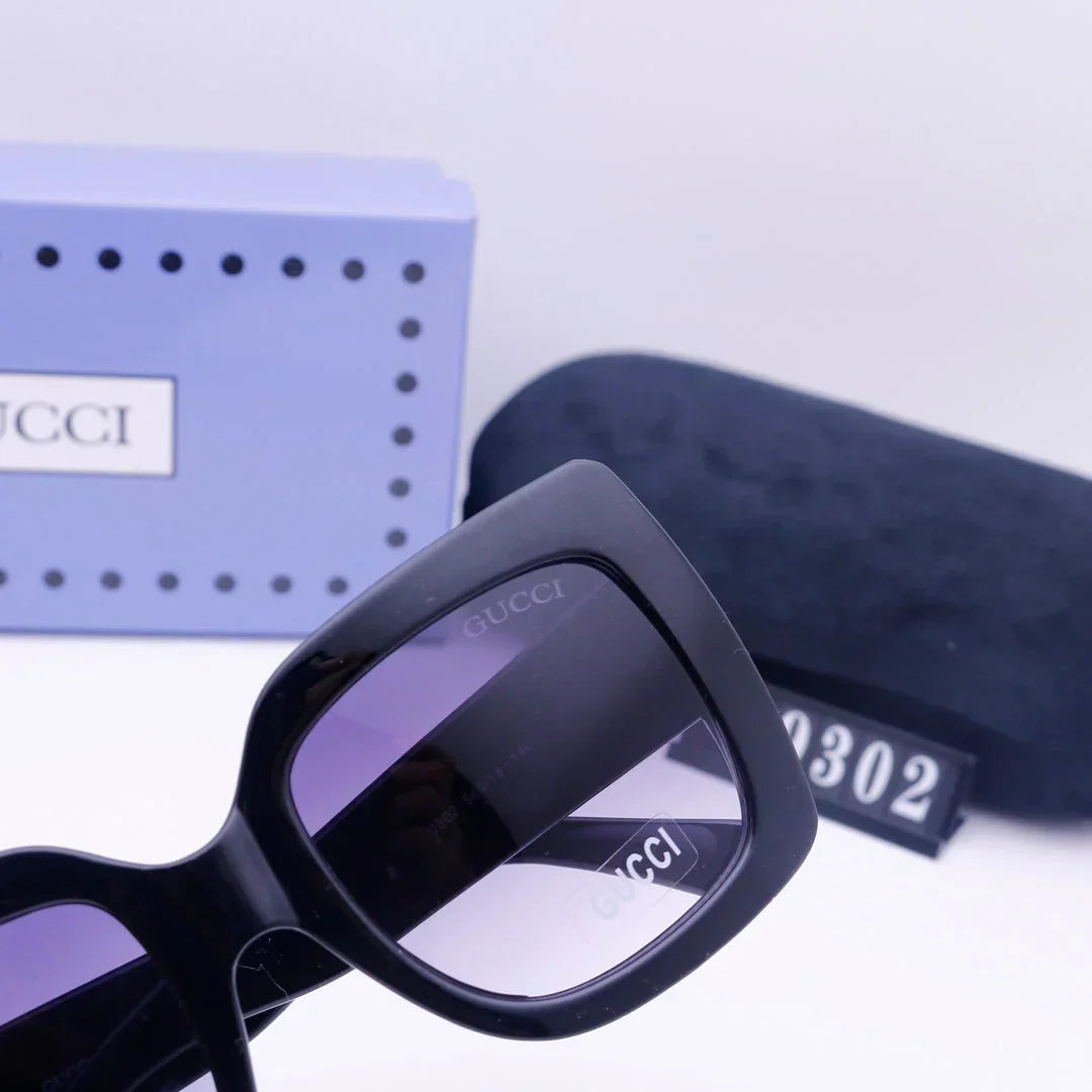 color block square sunglasses