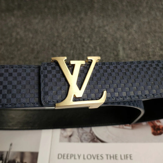3 Colors Blue Leather Belt