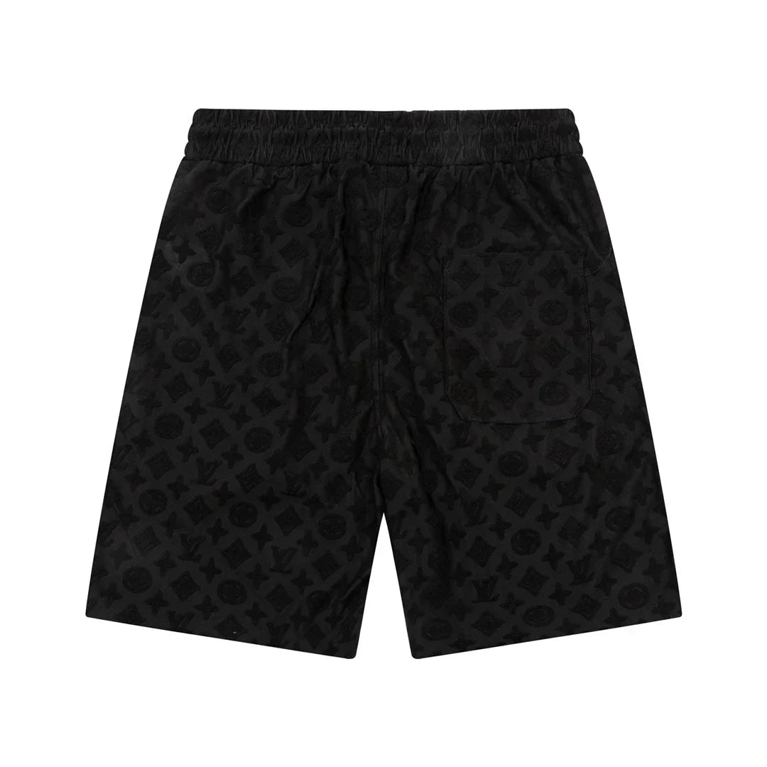 1211 New plaid jacquard towel shorts