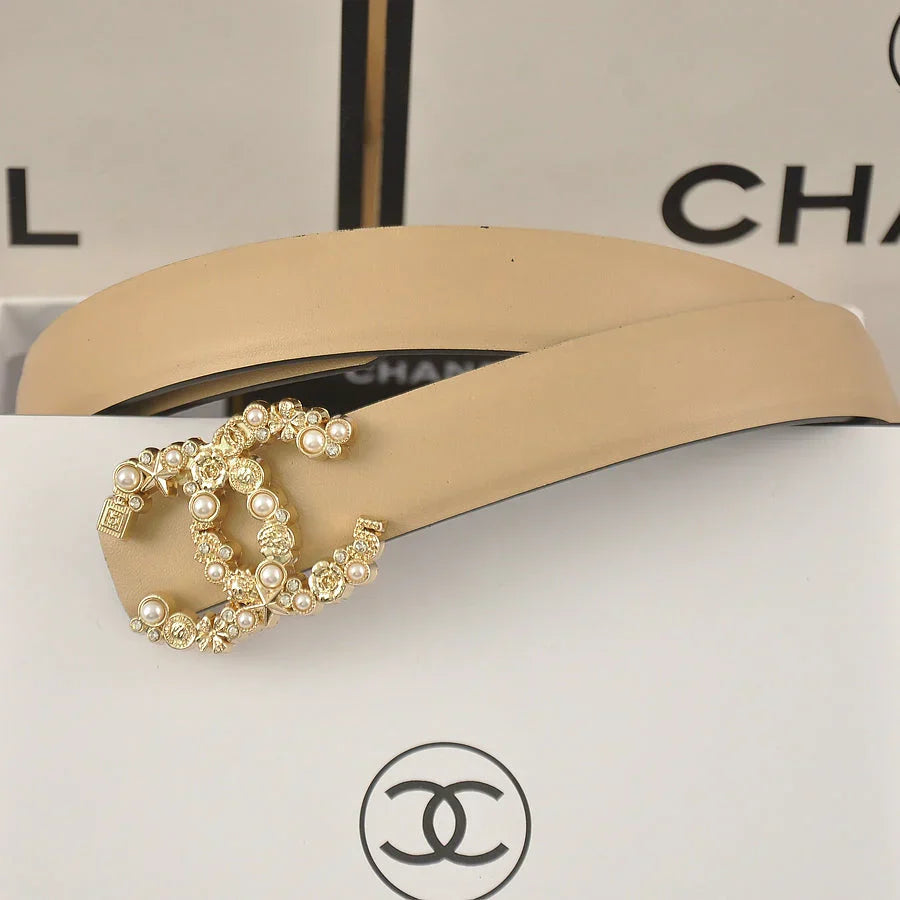 5 color perfume bottle double C belt