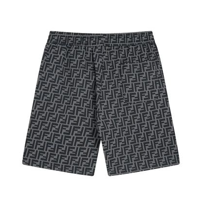 250212 High quality classic print knit shorts