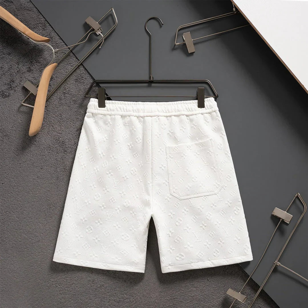 250224 New high quality jacquard knit stretch shorts