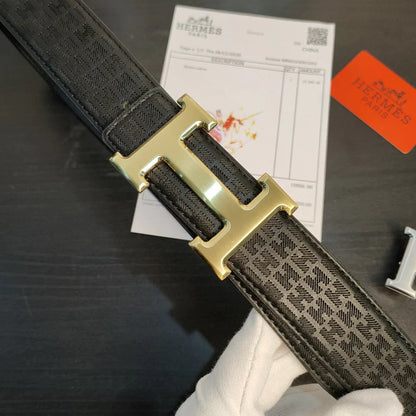 2 Colors printed leather belt