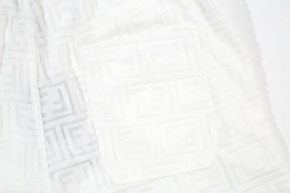 1211 New plaid jacquard towel shorts