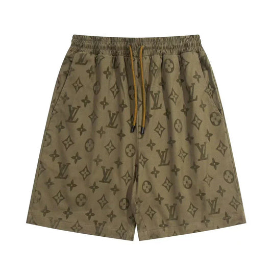 250313 New high quality flocking cotton printed shorts