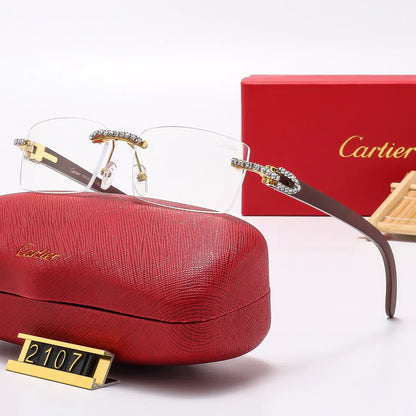 6 Colors Diamond Fashion Frameless Sunglasses 2107