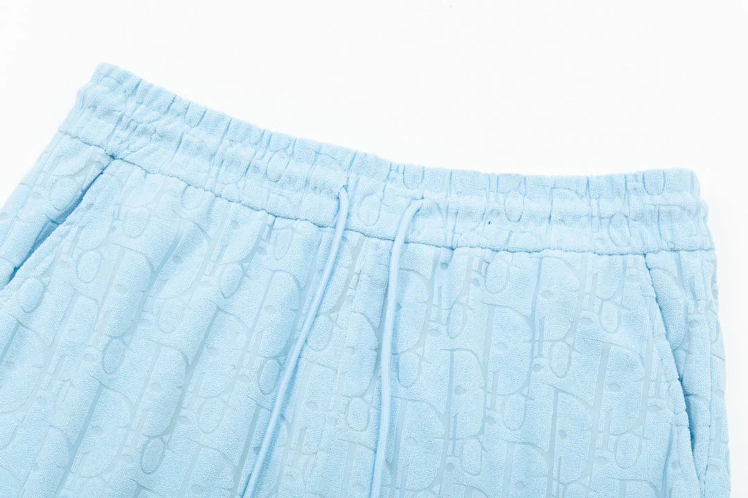 1211 New plaid jacquard towel shorts