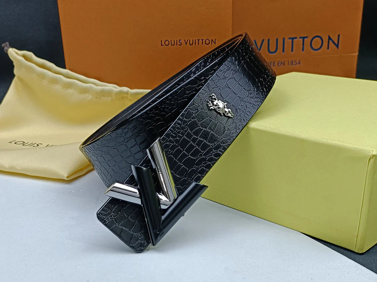 3 Colors  printed letter leather belt