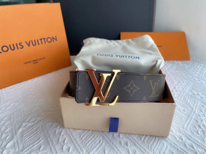 One-piece cast imported cowhide belt 4.0 width