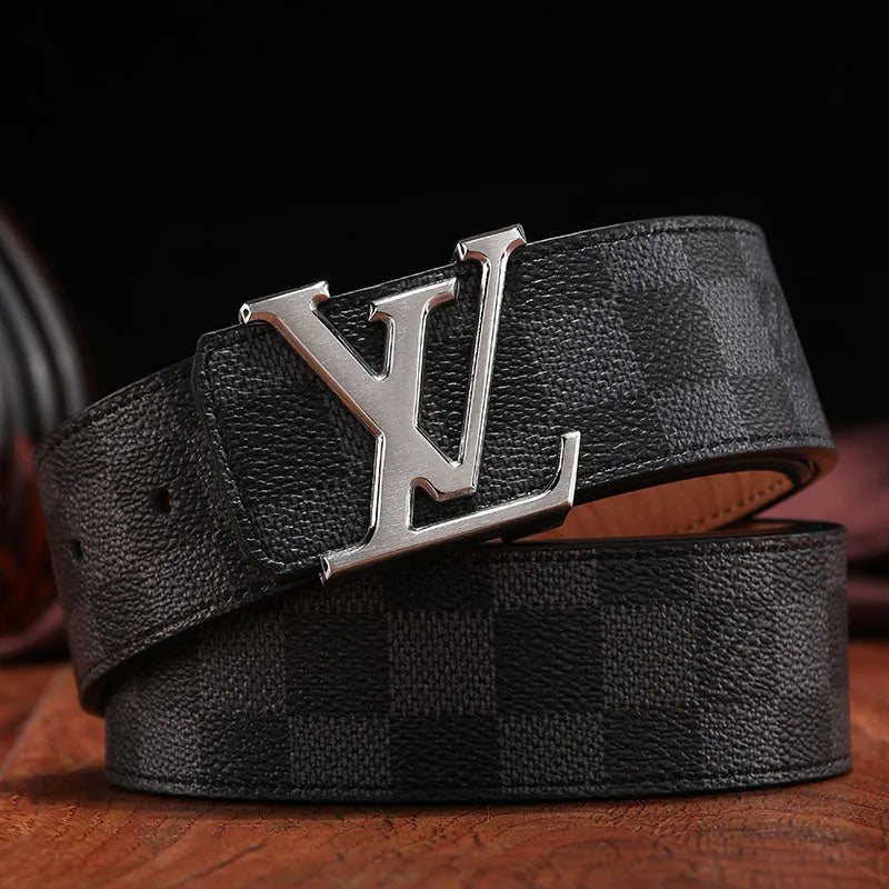 3 Colors   printed letter leather belt