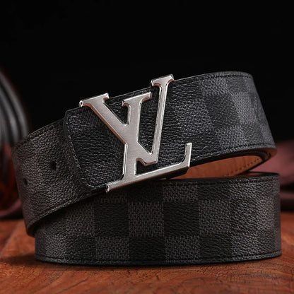 3 Colors   printed letter leather belt
