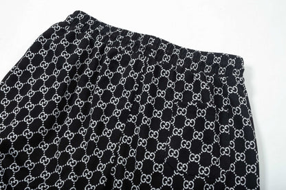 250313 New high quality knitted jacquard full print shorts