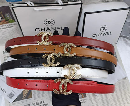 5 Colors Double C Rhinestone Belt