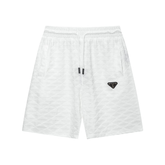 250313 New high quality jacquard metal label shorts