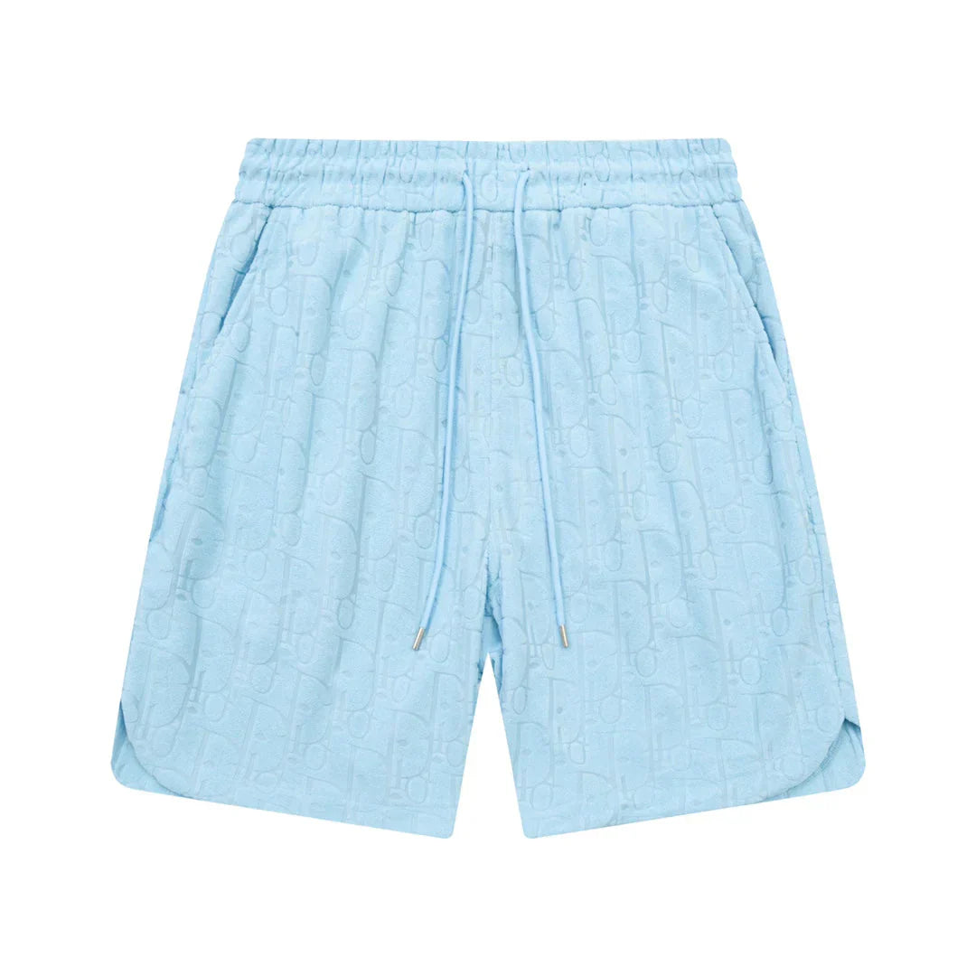 1211 New plaid jacquard towel shorts