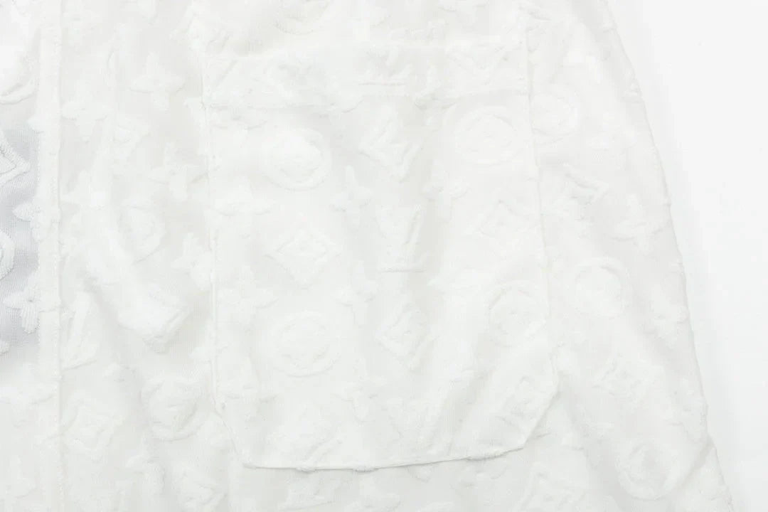 1211 New plaid jacquard towel shorts