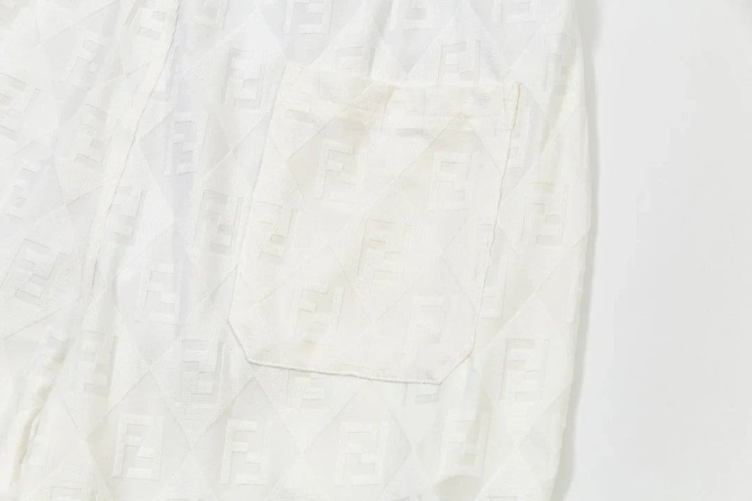 250218 New diamond textured towel knit shorts