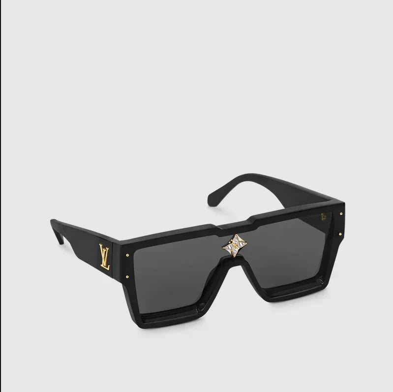 Hot Gradient Black Square Sunglasses
