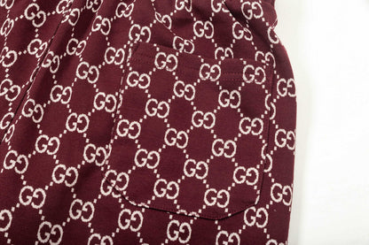 250313 New high quality knitted jacquard full print shorts