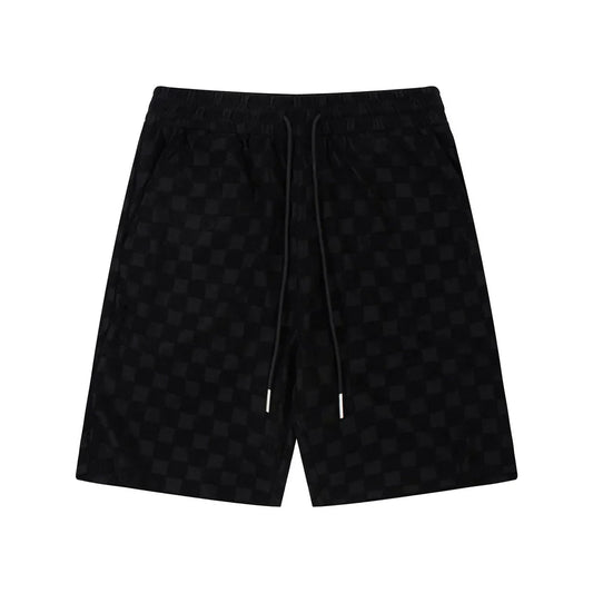 1211 New plaid jacquard towel shorts