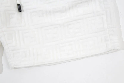 1211 New plaid jacquard towel shorts