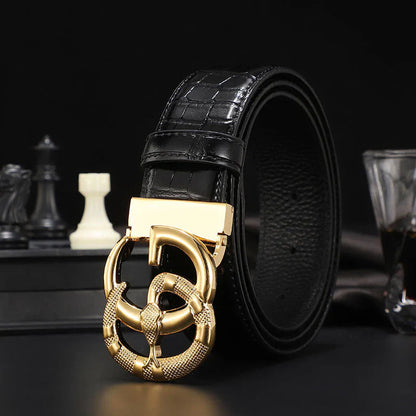 3 Colors printed letter leather belt