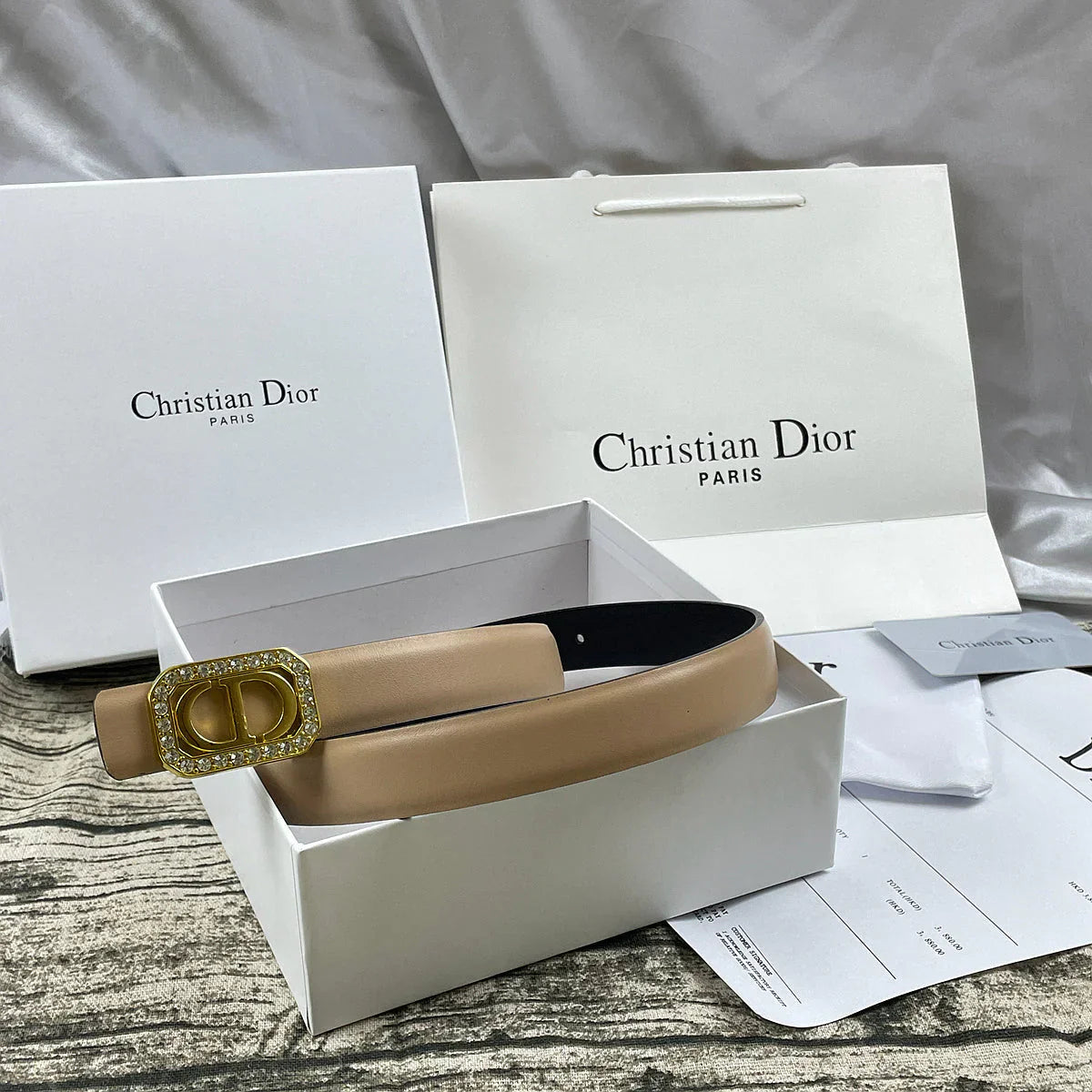 6 Colors CD rhinestone plain belt